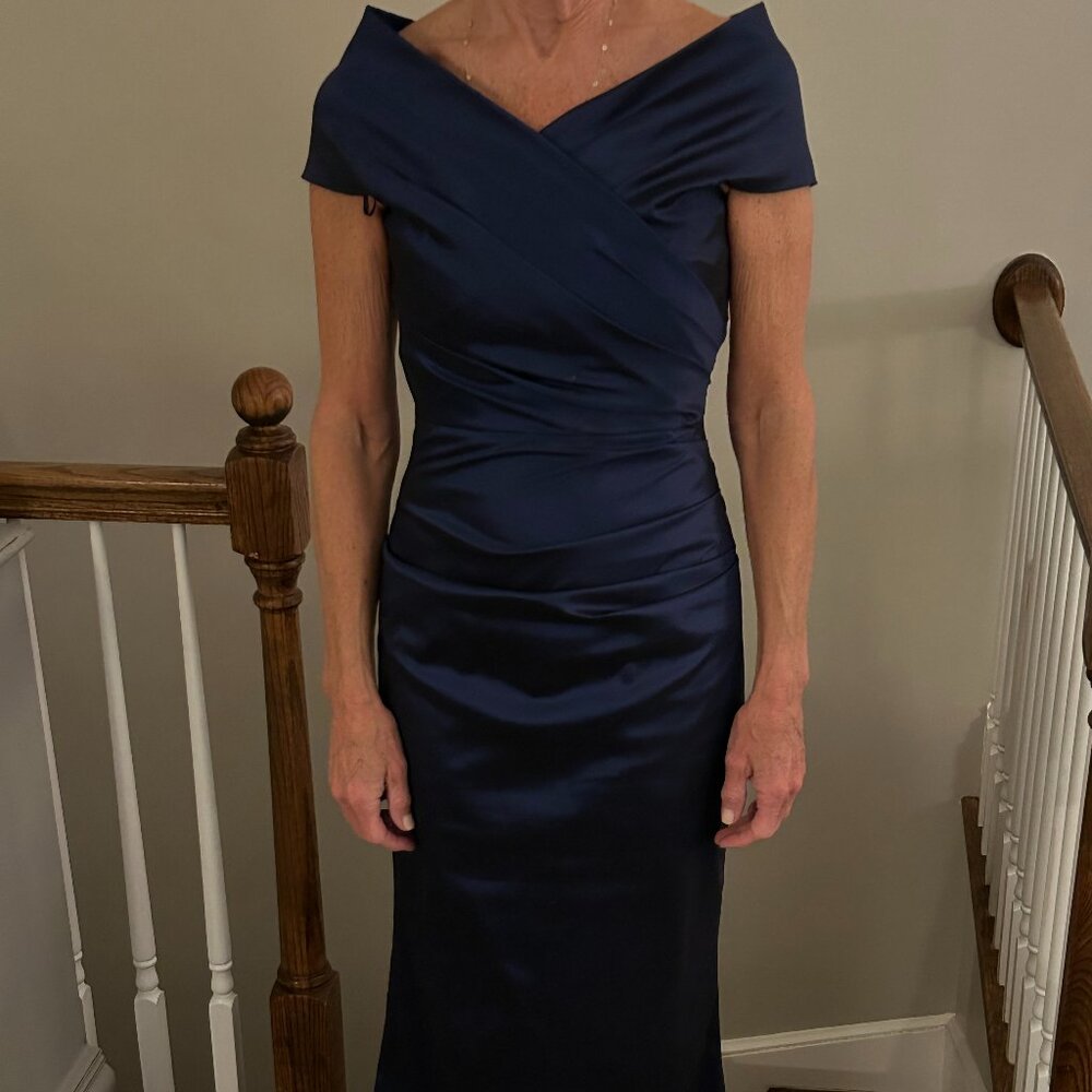 Rickie Freeman for Teri Jon Sapphire Blue gown